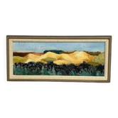 Original Swedish Oil on Canvas – “Landscape” By G.P – Dated 1969 –Vintage