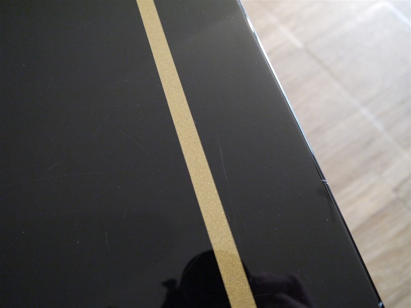 Coffee table in black lacquer 1970