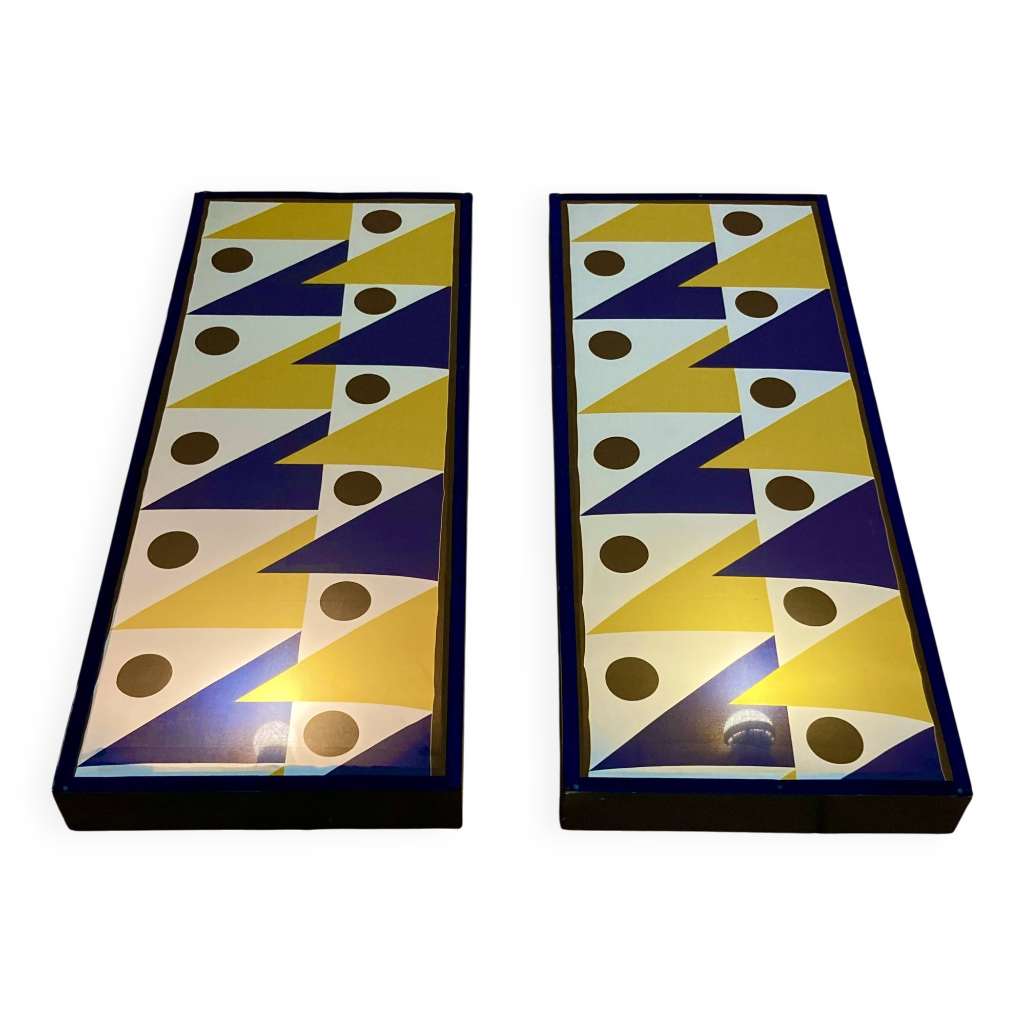 Pair of large "Scandinavian design" wall lights.