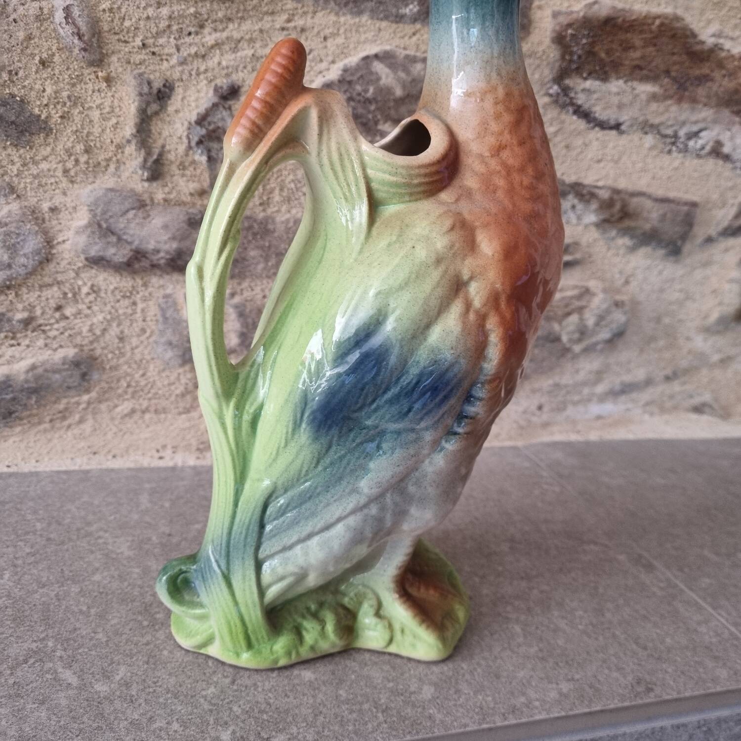 Pichet canard barbotine Saint Clément