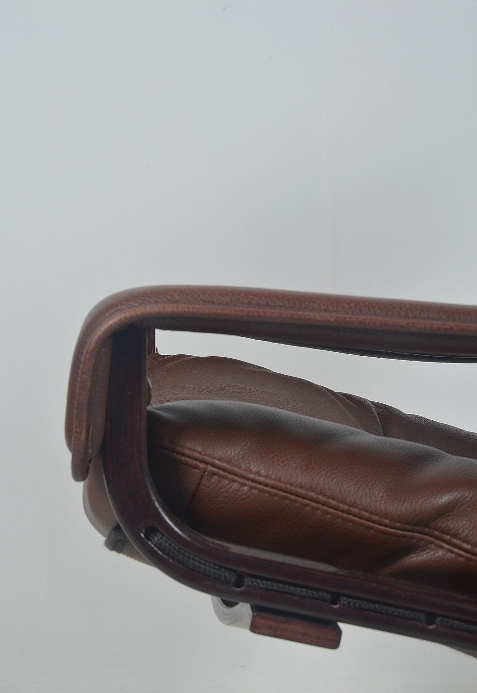 Norwegian lounge chair with ottoman designed by Ingmar Relling, 1960s