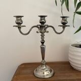 Silver metal candlestick
