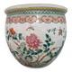 China - Circular fishbowl in Famille Rose enamel