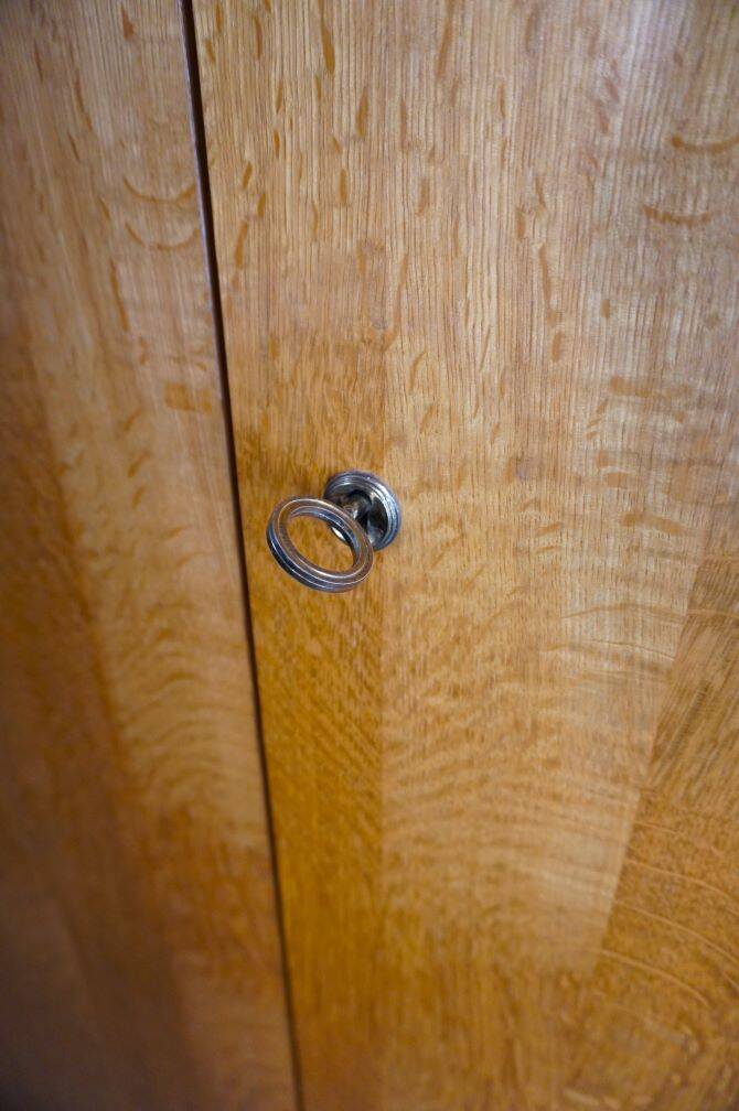 Vintage 60s three-door wardrobe