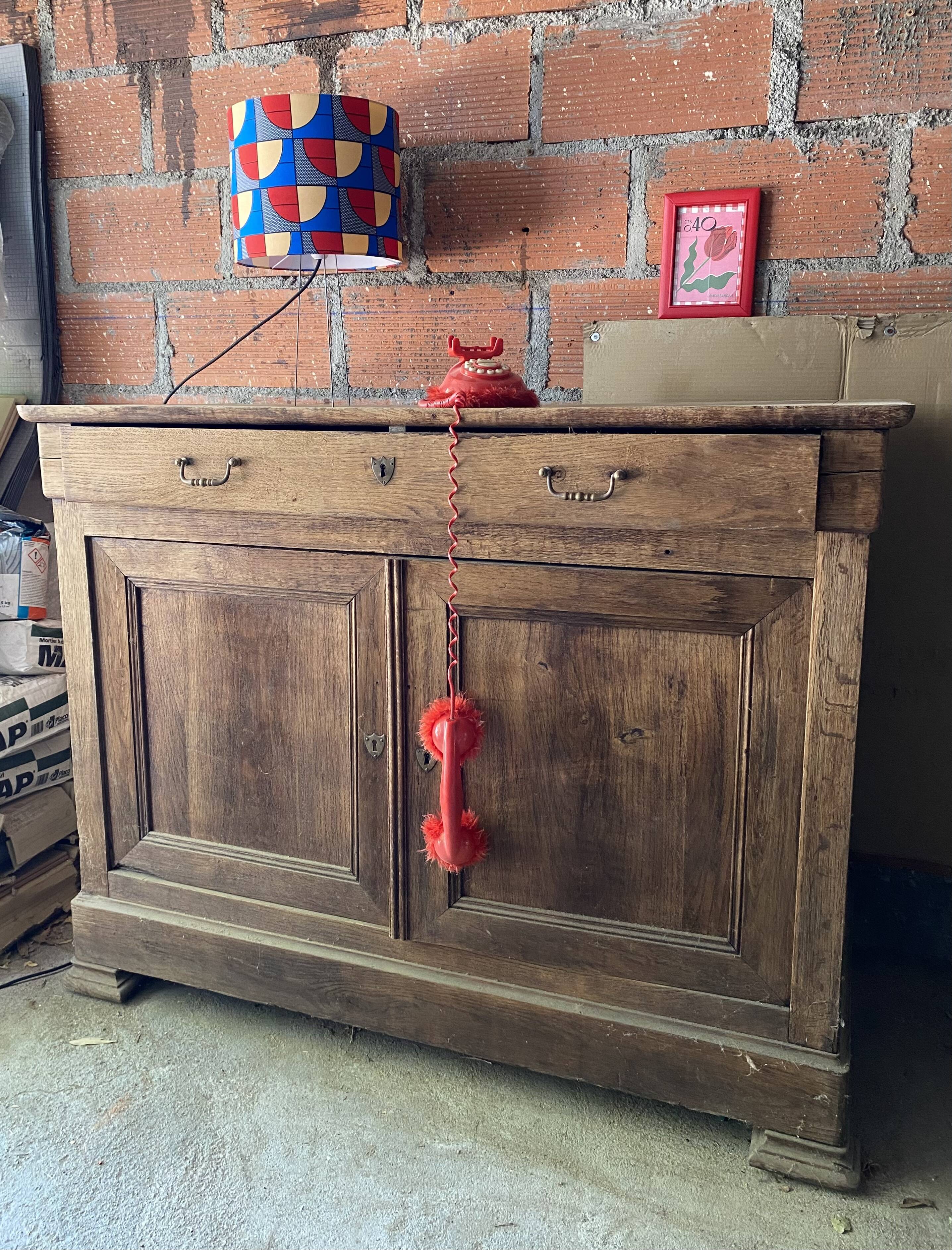 Country sideboard with 1 single drawer - rare product