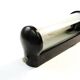 Art Deco wall lamp, ebonite, opal glass, Czechoslovakia, 1950s