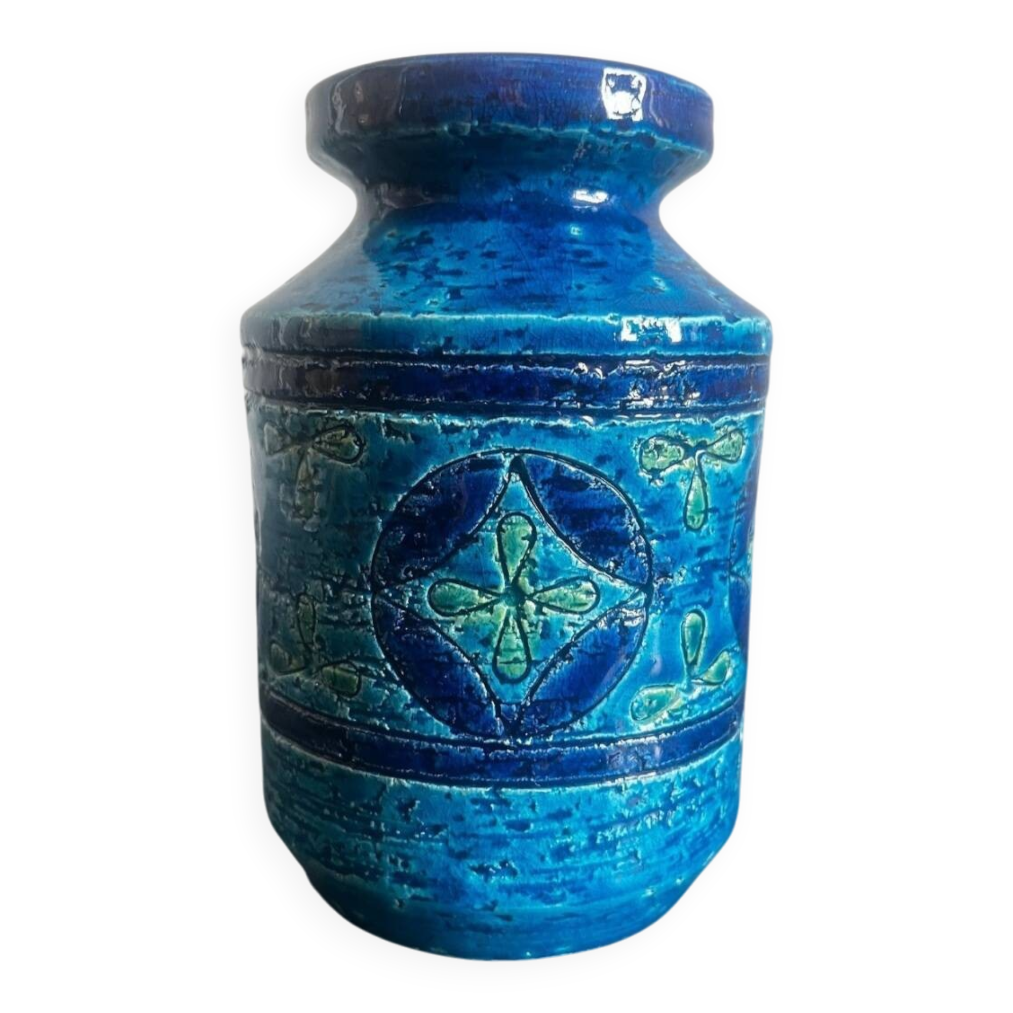 Ceramic vase "Liberty Blue".

Designer Aldo Londi