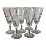 Flûtes verre reliefé