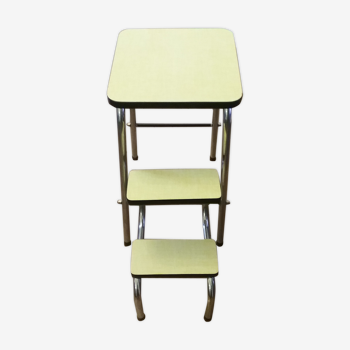 Yellow formica stepladder