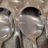 12 pelles a glace metal argente orfevre Vuillermet Lyon LXVI perles