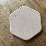 Plateau hexagonal en liège - vintage