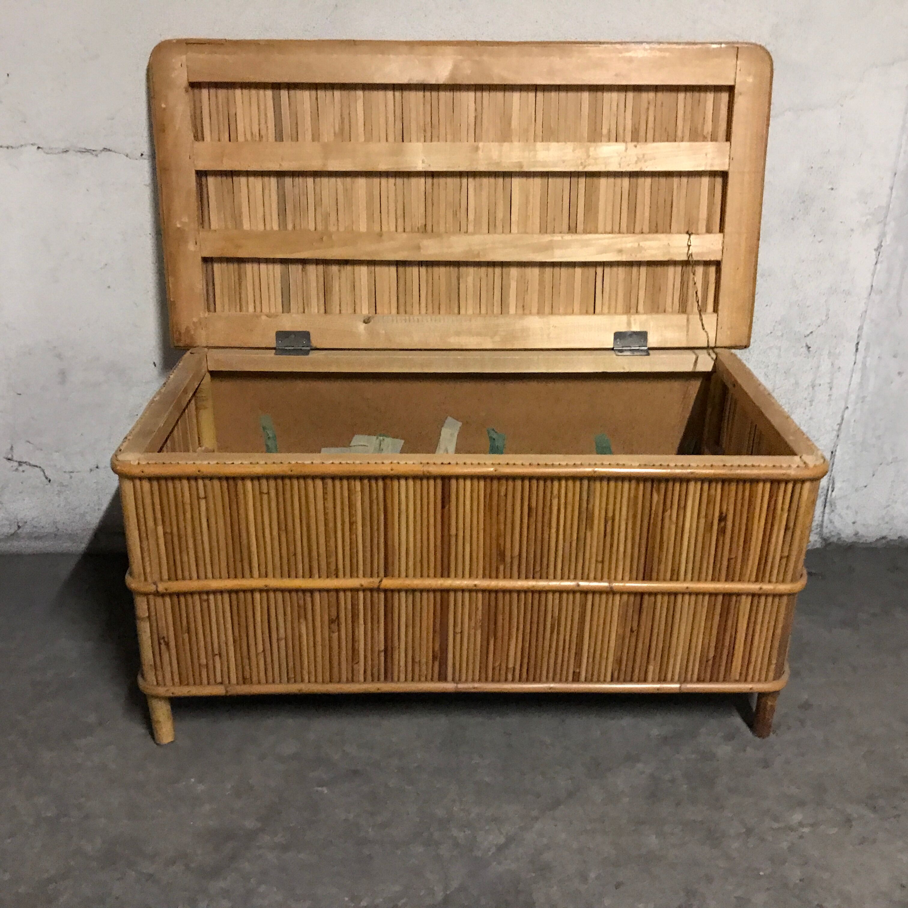 Rattan storage box