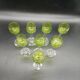 Service de 8 verres liqueur en cristal