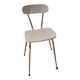 Chaise en formica marbrée blanche années 70