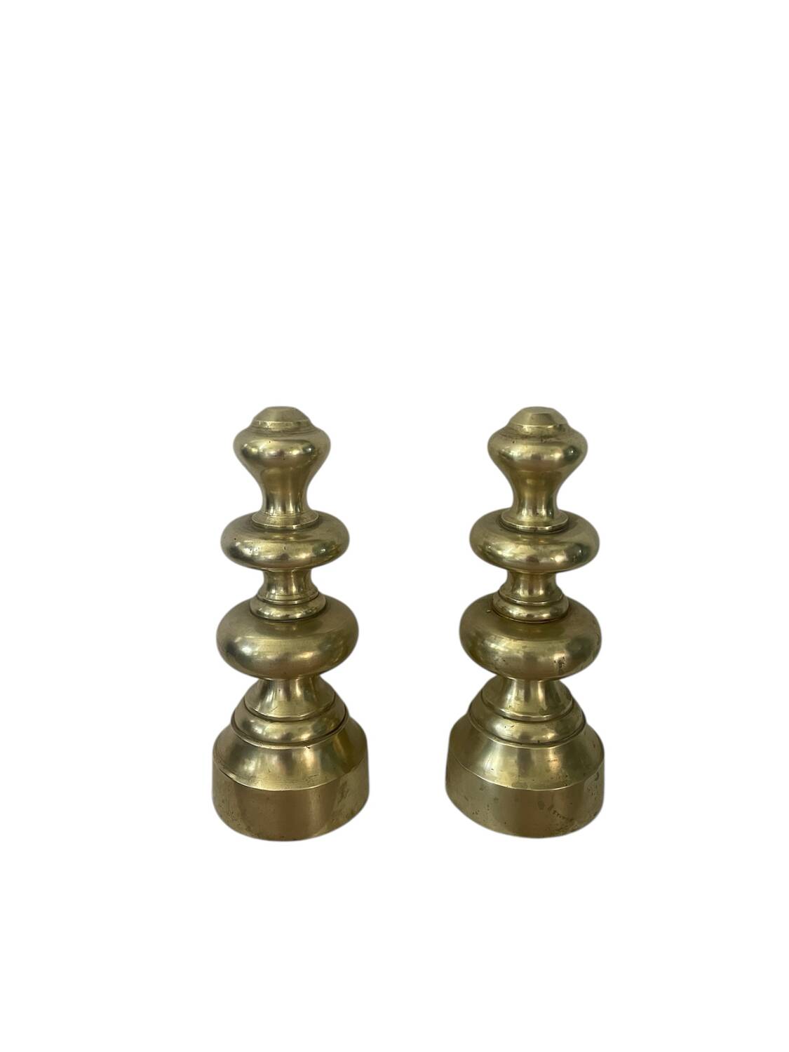 Paire de serre-livres en laiton