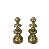 Pair of brass bookends