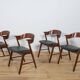 Mid-Century Danish Teak Chairs from Korup Stolefabrik, Denmark, 1960s, Set of 4