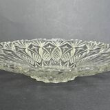 Large antique moulded glass bowl