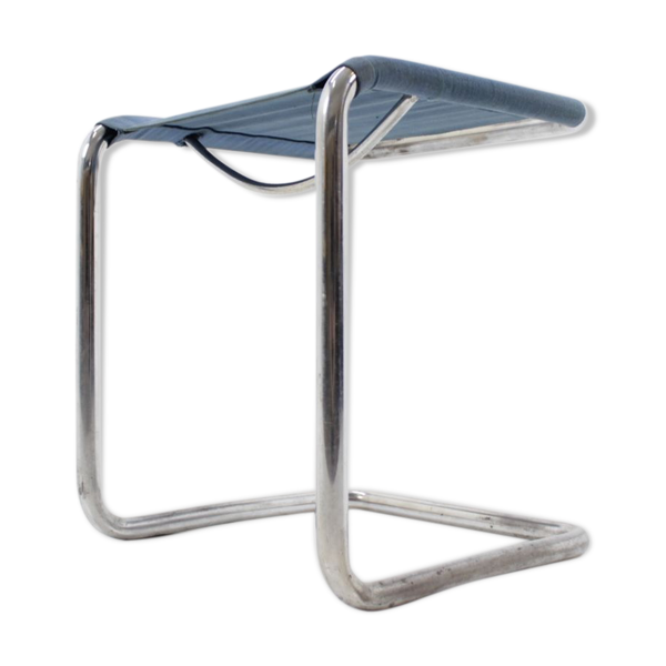Tabouret bauhaus en chrome de H. Gottwald 1930s