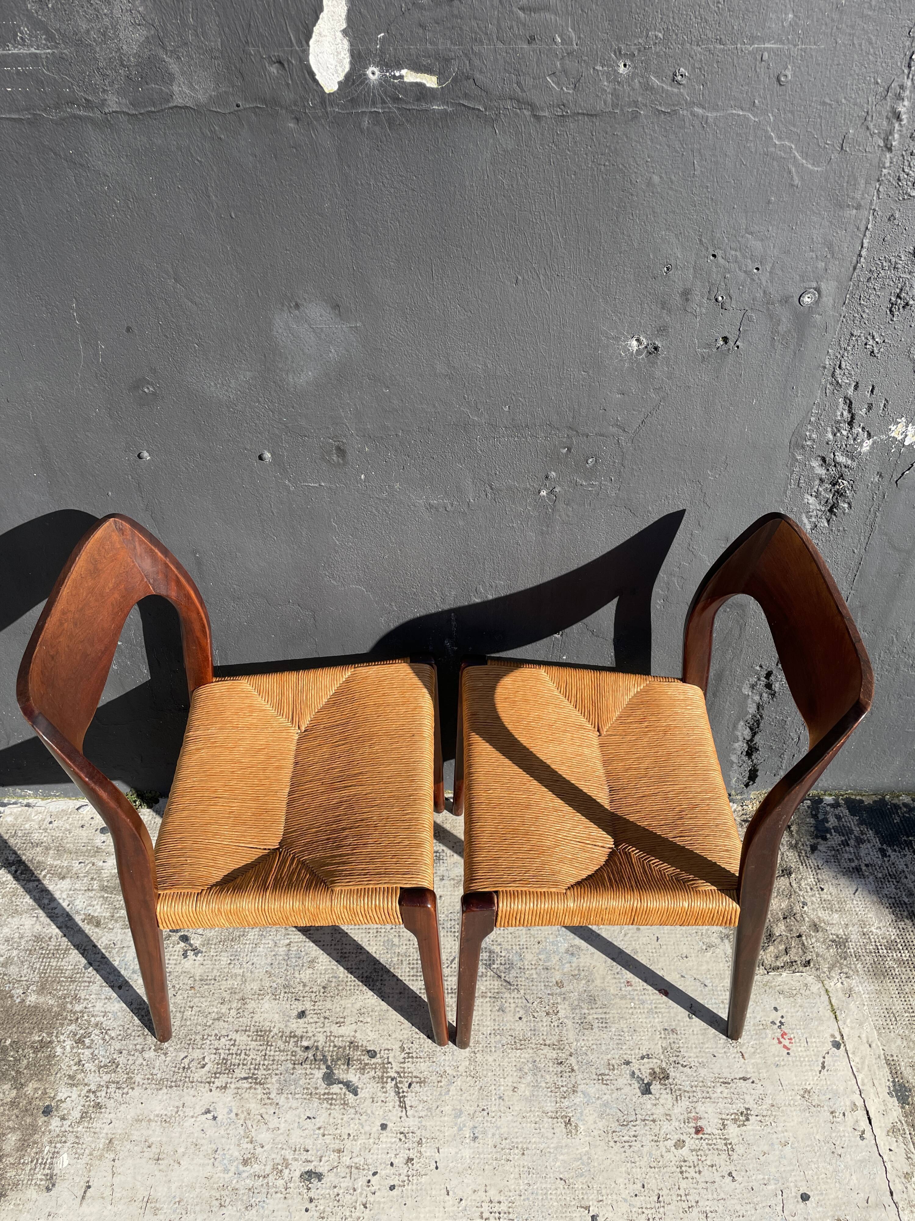 Pair of chairs n°71 by Niel Otto Møller