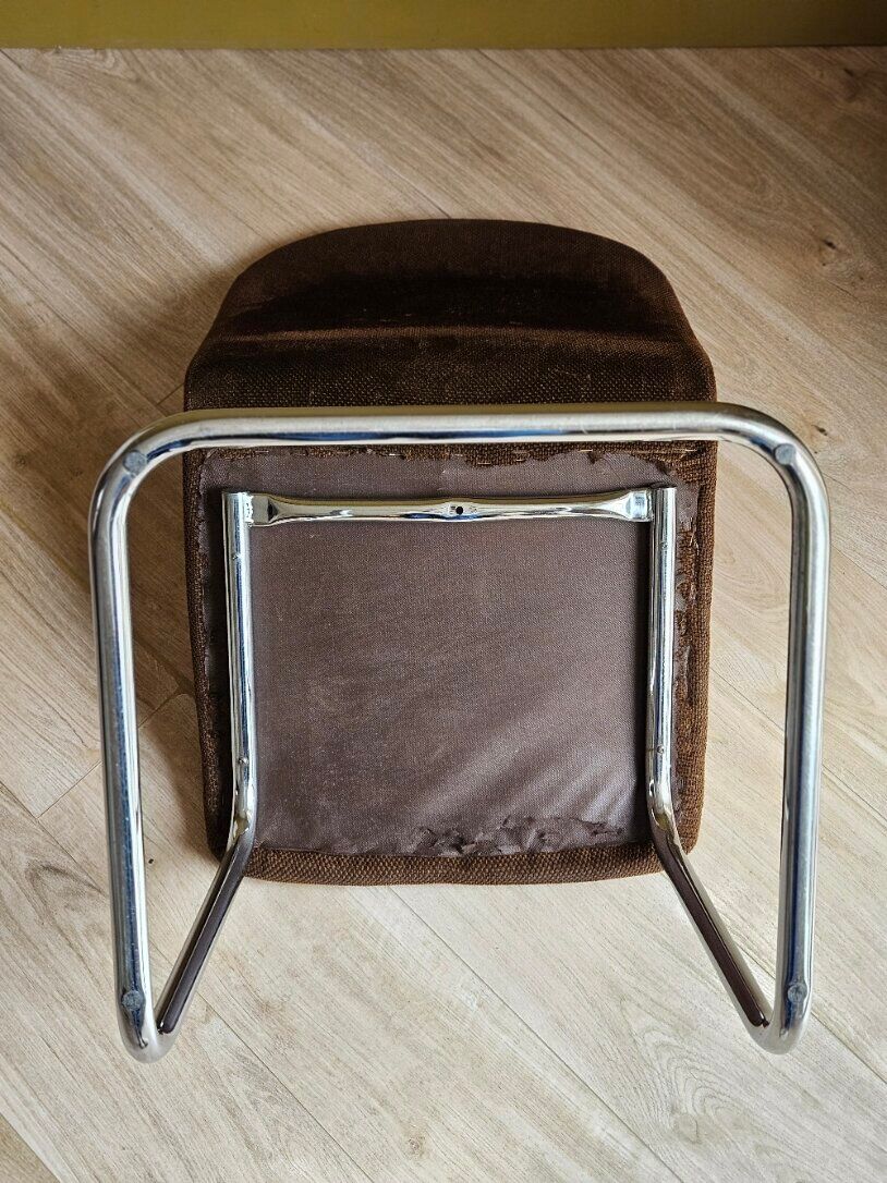 Vintage chair in chrome tubing – 1960s/70s
