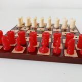 Vintage pocket chess set Lowe Co Travel Usa 50s/60s