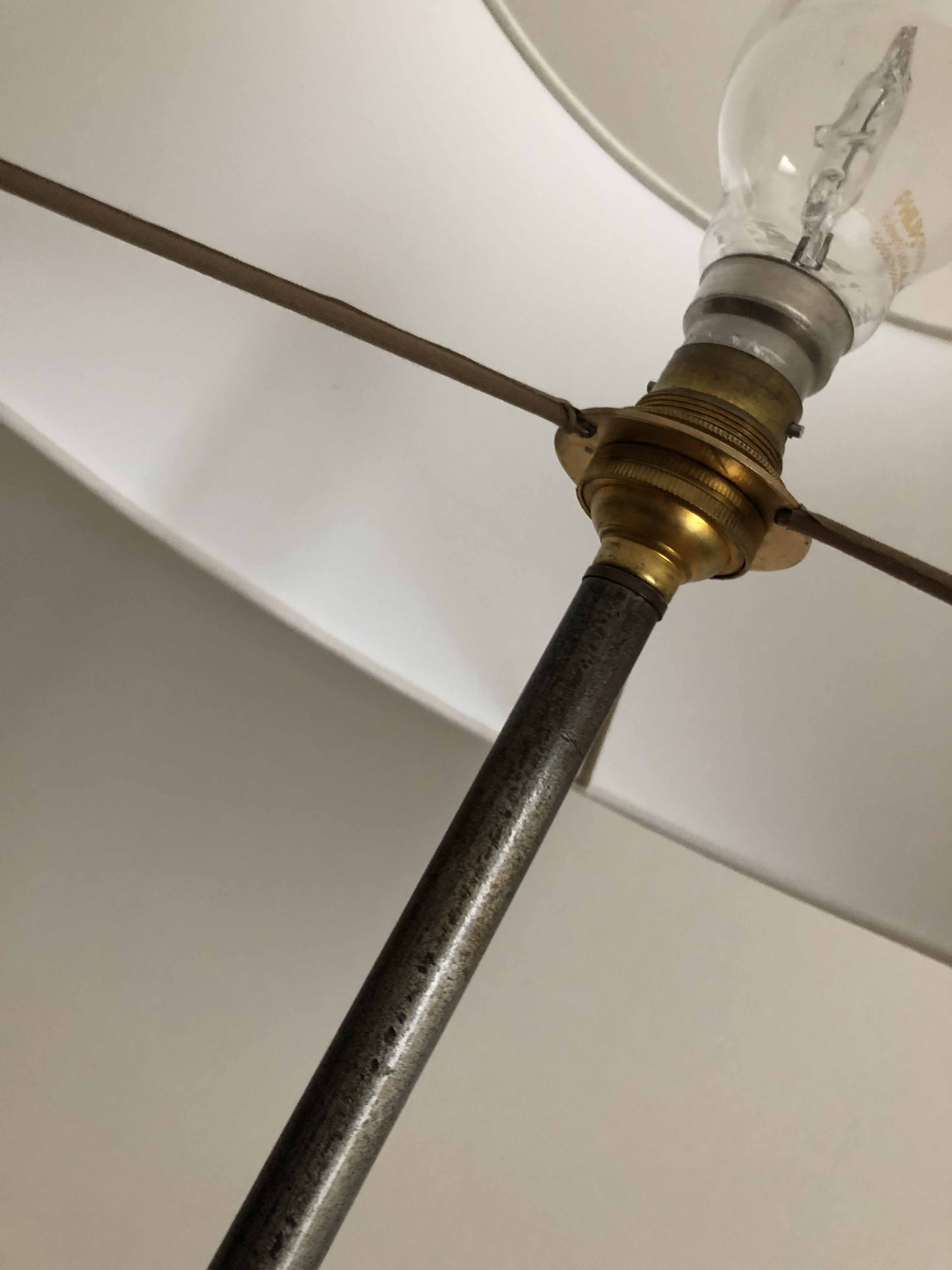 Wrought iron lamp from the 1950s