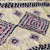 Vintage Moroccan Berber Boucherouite rug 345 x 128 cm (very good condition)