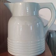 Art Deco Pichet Longwy, Celadon Green. 1930s-1940s.