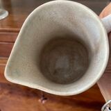 opaque porcelain pitcher from Gien, Montigny model
