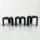 3 tables gigognes par Giotto Stoppino pour Kartell, 1970