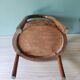 Armchair child curved wood art deco style