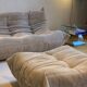 Ligne roset – ensemble togo 4 pièces – velours côtelé beige