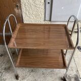 Vintage folding trolley serving cart