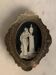 Miniature sur ivoire, cadre ovale en laiton