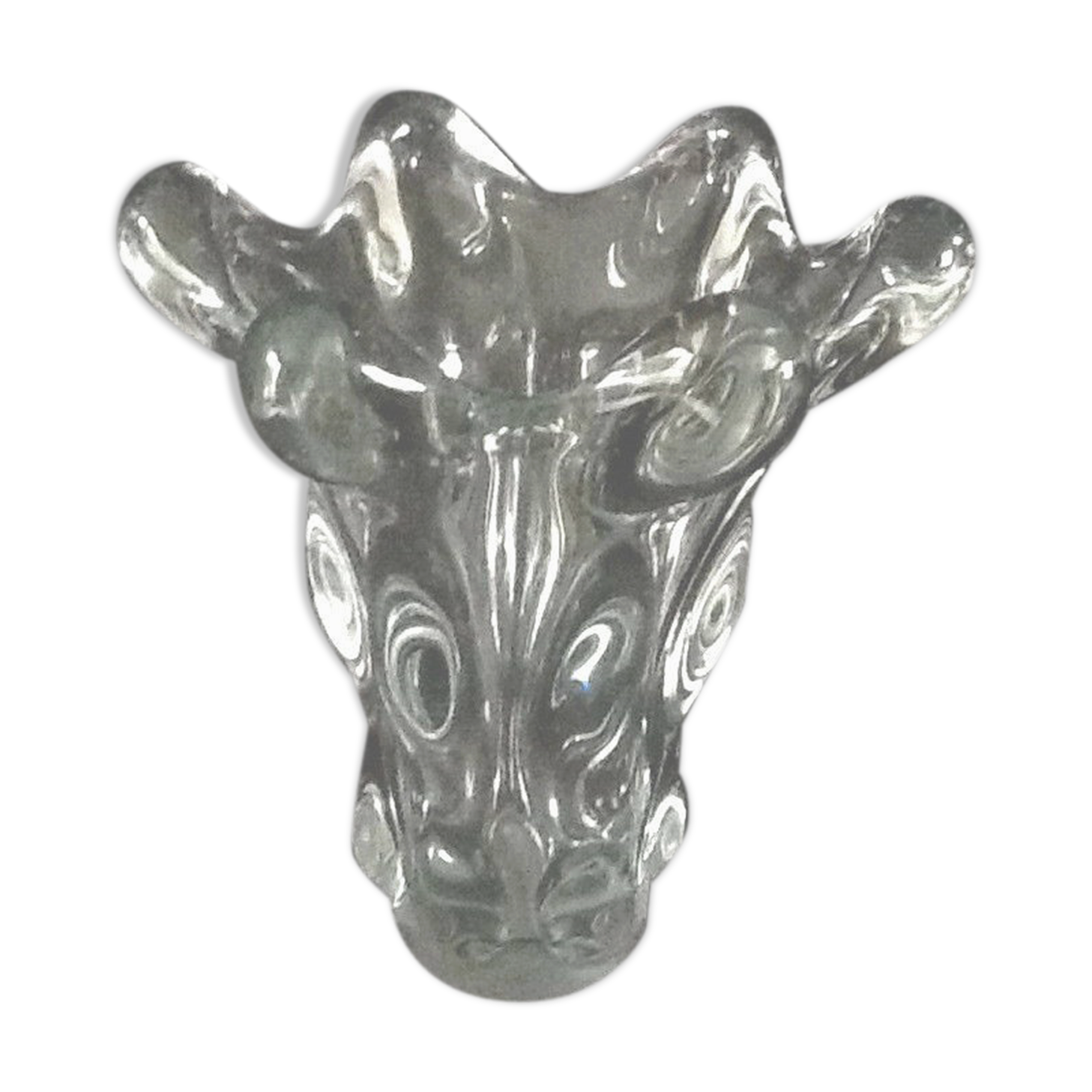 Vase "giraffe head" in a crystal cascade from the 1950