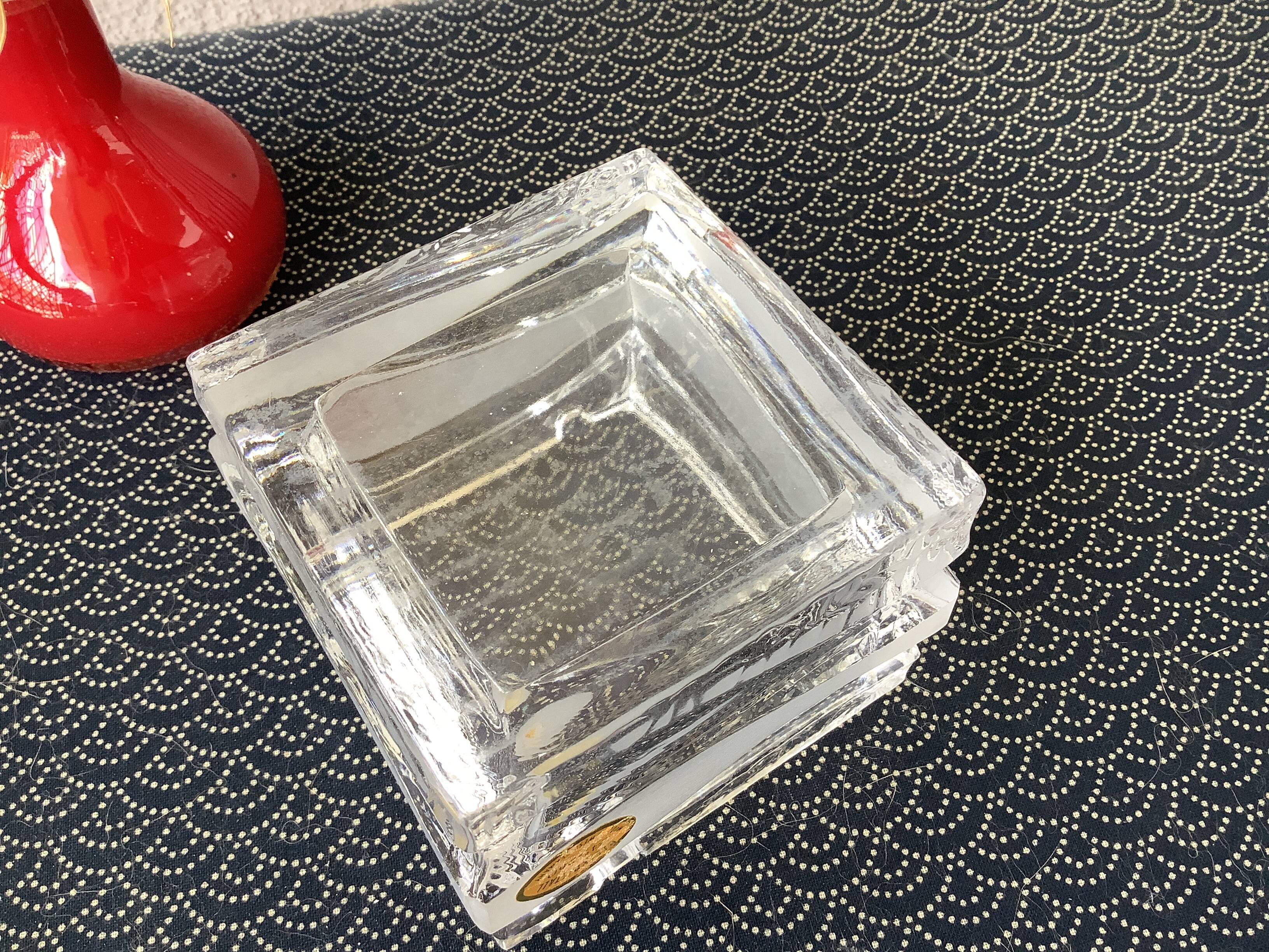 Bleikristall West Germany Modernist Design Crystal Ashtray - Cigar Ashtray