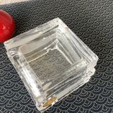 Cendrier en cristal design moderniste Bleikristall West Germany - cendrier pour cigares