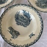 3 assiettes thème chasse par Pexonne