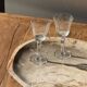 Very large pocket tray or dish in beige petrified wood D35