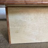 Travertine coffee table vintage marble 70s