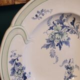 9 old K&G Lunéville hollow plates Regency model