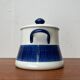Grand Terrine Couvercle de Pot Suédois du Milieu du Siècle Koka Blue Bla par Hertha Bengtson pour Rörstrand, années 1950