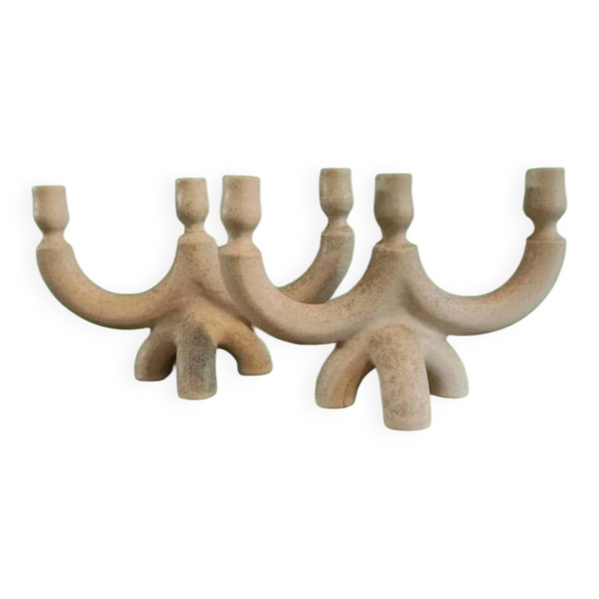 Suzanne ramié atelier madoura 1950 pair of candlesticks