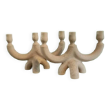 Suzanne ramié atelier madoura 1950 pair of candlesticks