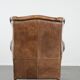 Warm, cosy and comfortable vintage sheepskin ear armchair with character