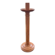 Blond wooden candle holder