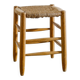 French Mid Century "N17" Wooden Rattan Straw by Charlotte Perriand, 1950s