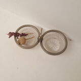 Aperitif servant, glass and silver metal