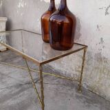 Coffee table brass structure